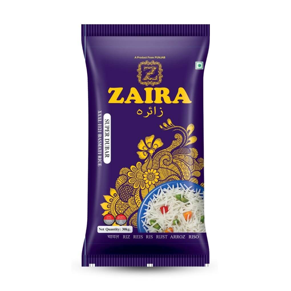 zaira basmati rice, premium rice, long grain rice, fragrant rice